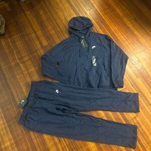 Nike Dark Blue Hoodie and Joggers Set